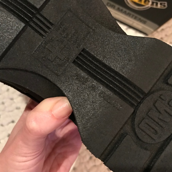 NEW! DR MARTENS Wedges Loafer Shoes 8-8.5 HandMade in ENGLAND DOCS Espresso RARE - Picture 6 of 9